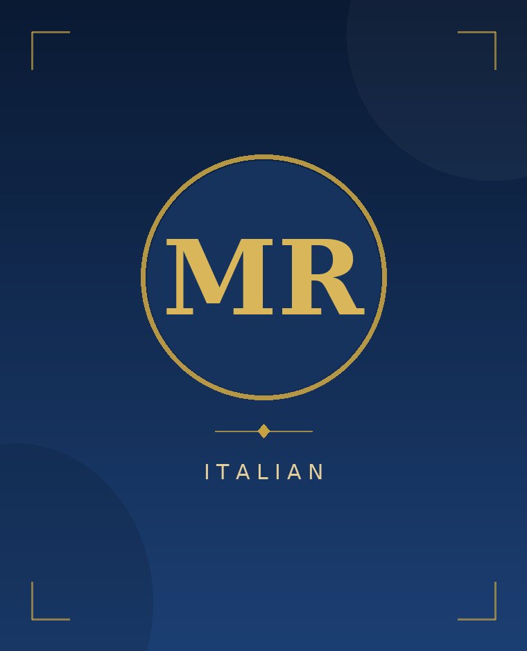Marco Rossi, Italian Tutor